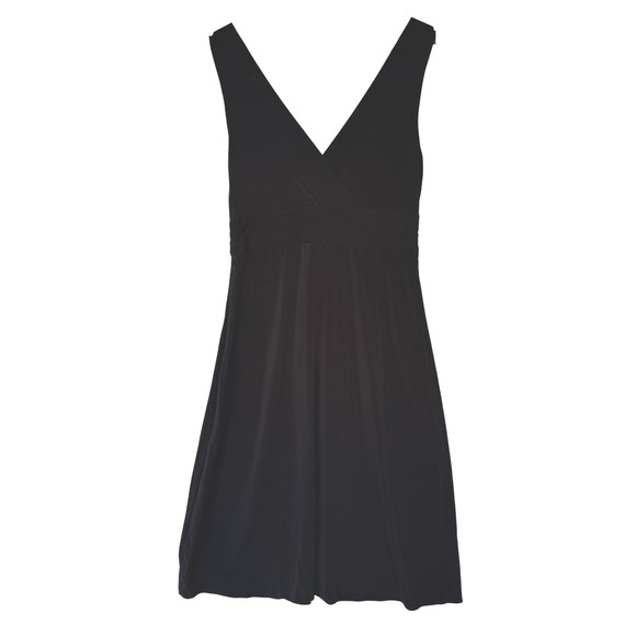 Elie Tahari Womens Black V-Neck Sleeveless Empire Waist Jersey Dress XS - Picture 5 of 10